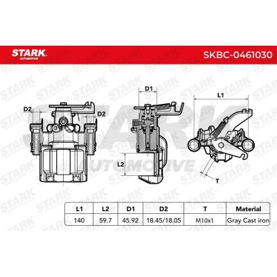 Zacisk Hamulcowy Stark SKBC-0461030 SKBC-0461030 - foto 6