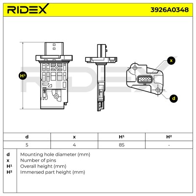 Przepływomierz RIDEX 3926A0348 3926A0348 - foto 6