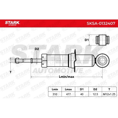 Amortyzator Stark SKSA-0132407 SKSA-0132407 - foto 8