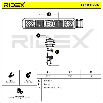 Cewka Zapłonowa RIDEX 689C0274 689C0274 - foto 5