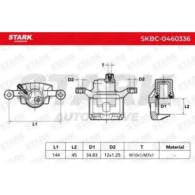 Zacisk Hamulcowy Stark SKBC-0460336 SKBC-0460336 - foto 5