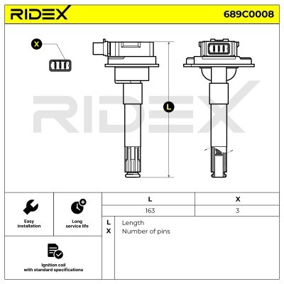 Cewka Zapłonowa RIDEX 689C0008 689C0008 - foto 4