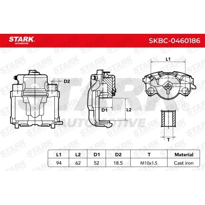 Zacisk Hamulcowy Stark SKBC-0460186 SKBC-0460186 - foto 3