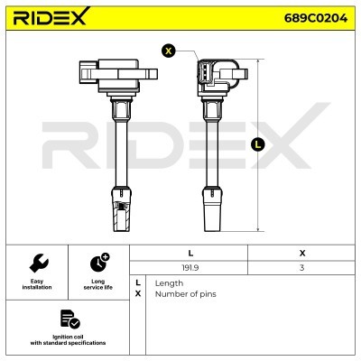 Cewka Zapłonowa RIDEX 689C0204 689C0204 - foto 6