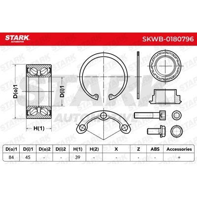 Łożysko Koła Stark SKWB-0180796 SKWB-0180796 - foto 4