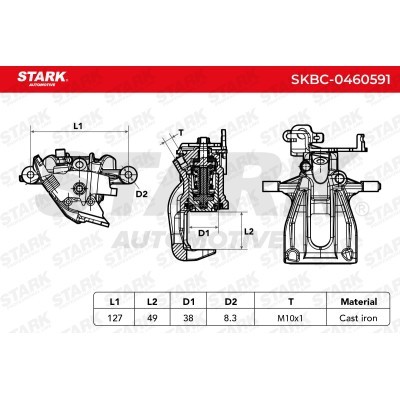 Zacisk Hamulcowy Stark SKBC-0460591 SKBC-0460591 - foto 9