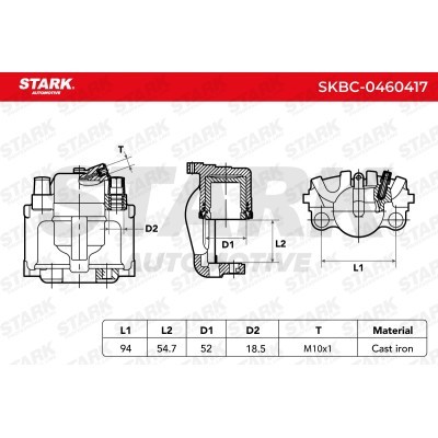 Zacisk Hamulcowy Stark SKBC-0460417 SKBC-0460417 - foto 6