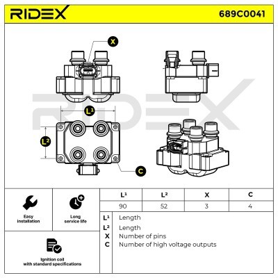 Cewka Zapłonowa RIDEX 689C0041 689C0041 - foto 4