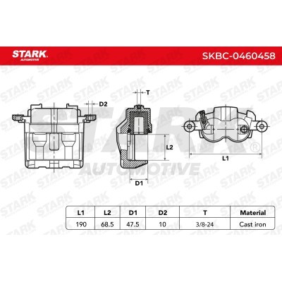 Zacisk Hamulcowy Stark SKBC-0460458 SKBC-0460458 - foto 5