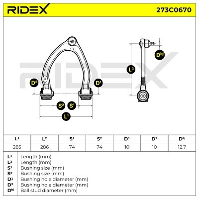 Wahacz RIDEX 273C0670 273C0670 - foto 2