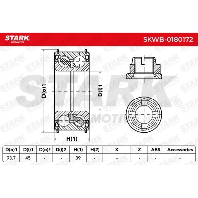 Łożysko Koła Stark SKWB-0180172 SKWB-0180172 - foto 3