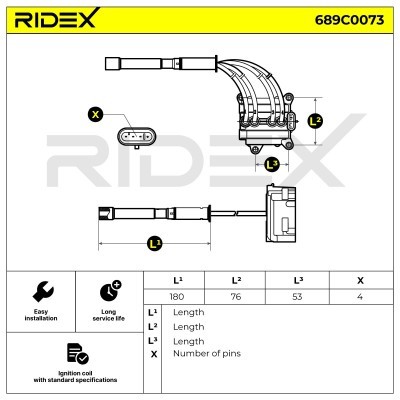 Cewka Zapłonowa RIDEX 689C0073 689C0073 - foto 7