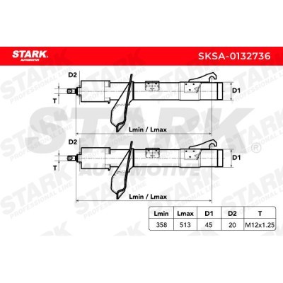 Amortyzator Stark SKSA-0132736 SKSA-0132736 - foto 4