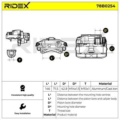 Zacisk Hamulcowy RIDEX 78B0254 78B0254 - foto 7