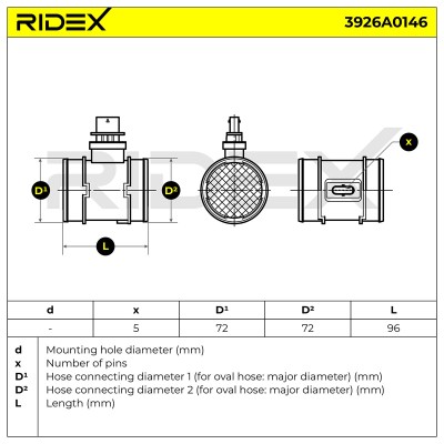 Przepływomierz RIDEX 3926A0146 3926A0146 - foto 7