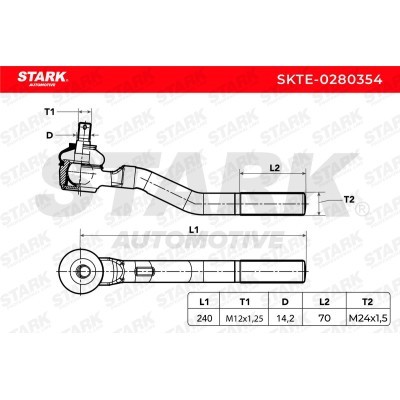 Końcówka drążka kierowniczego Stark SKTE-0280354 SKTE-0280354 - foto 7
