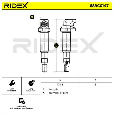 Cewka Zapłonowa RIDEX 689C0147 689C0147 - foto 6