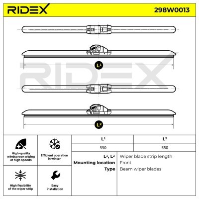 Pióro Wycieraczki RIDEX 298W0013 298W0013 - foto 5