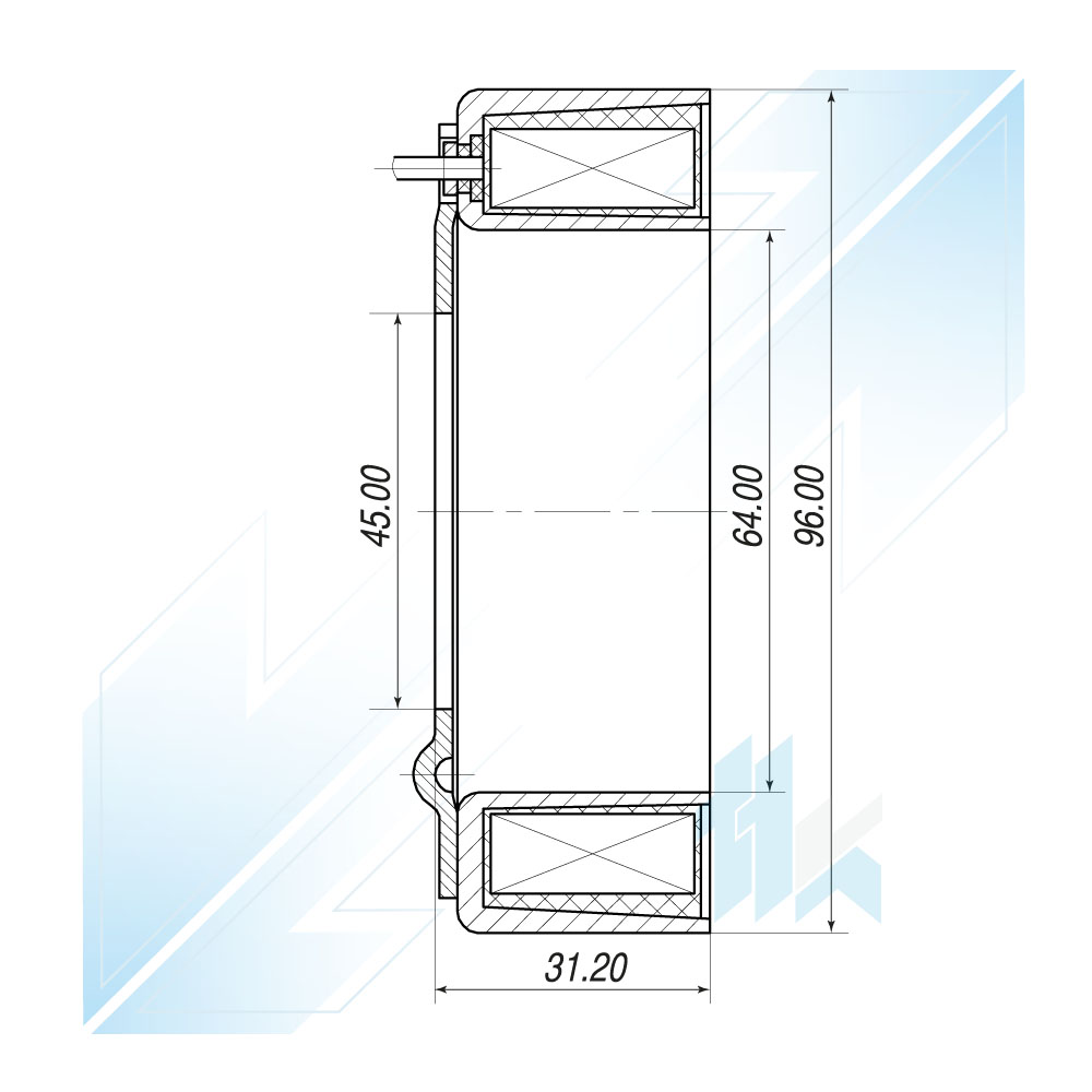 Elektromagnes Sprężarki Klimatyzacji SANDEN 5H11 Universal, 24V 116S5H1400 - foto 3