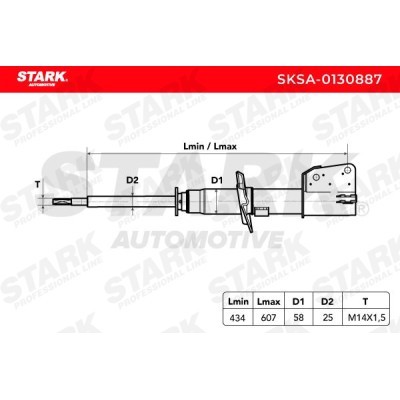 Amortyzator Stark SKSA-0130887 SKSA-0130887 - foto 3