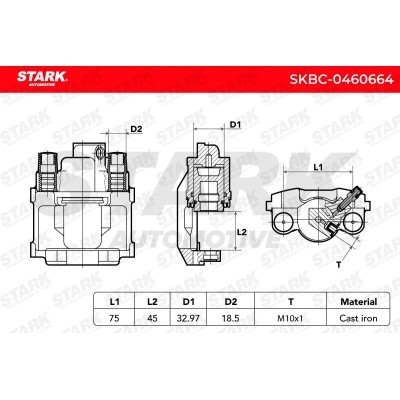 Zacisk Hamulcowy Stark SKBC-0460664 SKBC-0460664 - foto 6
