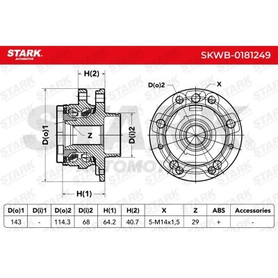 Łożysko Koła Stark SKWB-0181249 SKWB-0181249 - foto 5