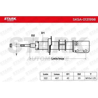 Amortyzator Stark SKSA-0131998 SKSA-0131998 - foto 5