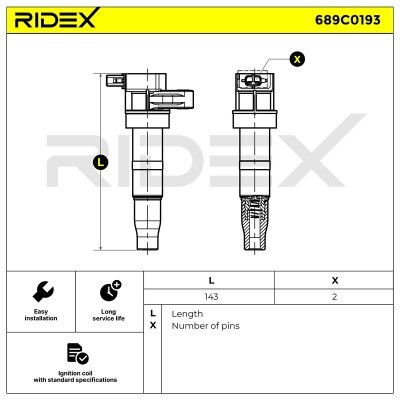 Cewka Zapłonowa RIDEX 689C0193 689C0193 - foto 4