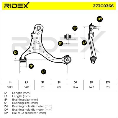 Wahacz RIDEX 273C0366 273C0366 - foto 4