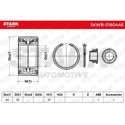 Łożysko Koła Stark SKWB-0180446 SKWB-0180446 - foto 2