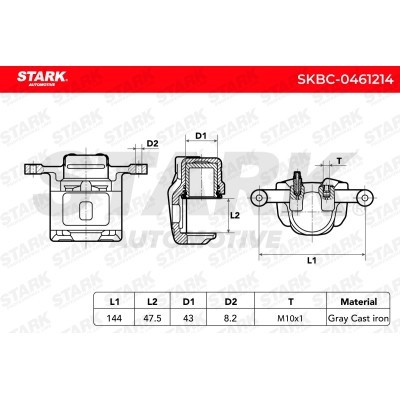 Zacisk Hamulcowy Stark SKBC-0461214 SKBC-0461214 - foto 6