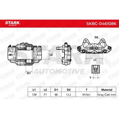 Zacisk Hamulcowy Stark SKBC-0461086 SKBC-0461086 - foto 6