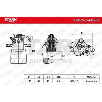 Zacisk Hamulcowy Stark SKBC-0460507 SKBC-0460507 - foto 7