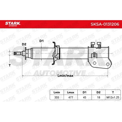 Amortyzator Stark SKSA-0131206 SKSA-0131206 - foto 3