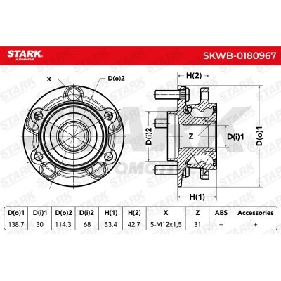 Łożysko Koła Stark SKWB-0180967 SKWB-0180967 - foto 5