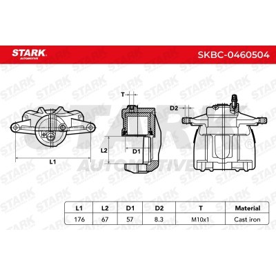 Zacisk Hamulcowy Stark SKBC-0460504 SKBC-0460504 - foto 6