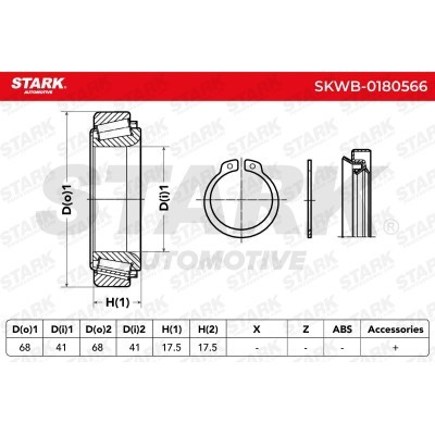 Łożysko Koła Stark SKWB-0180566 SKWB-0180566 - foto 6