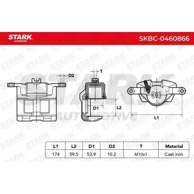 Zacisk Hamulcowy Stark SKBC-0460866 SKBC-0460866 - foto 5