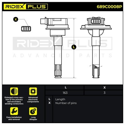 Cewka Zapłonowa RIDEX 689C0008P 689C0008P - foto 8