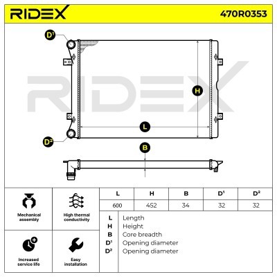 Chłodnica RIDEX 470R0353 470R0353 - foto 5