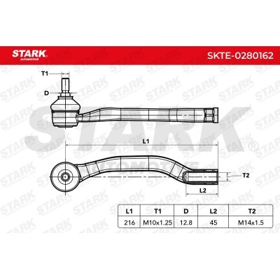 Końcówka drążka kierowniczego Stark SKTE-0280162 SKTE-0280162 - foto 4