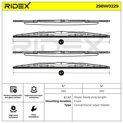Pióro Wycieraczki RIDEX 298W0229 298W0229 - foto 8