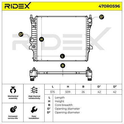 Chłodnica RIDEX 470R0596 470R0596 - foto 4