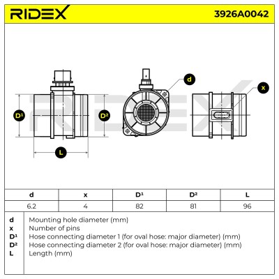 Przepływomierz RIDEX 3926A0042 3926A0042 - foto 7