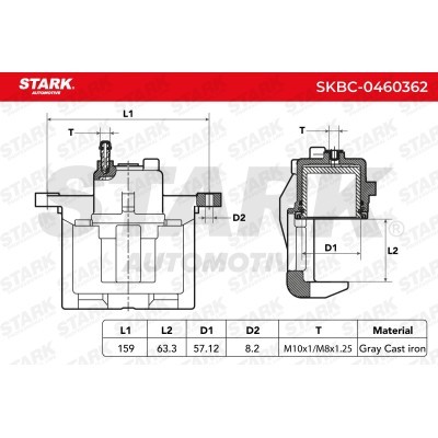 Zacisk Hamulcowy Stark SKBC-0460362 SKBC-0460362 - foto 4