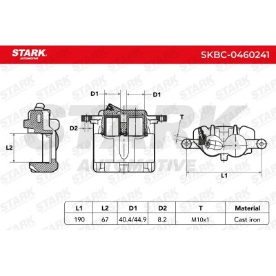 Zacisk Hamulcowy Stark SKBC-0460241 SKBC-0460241 - foto 6