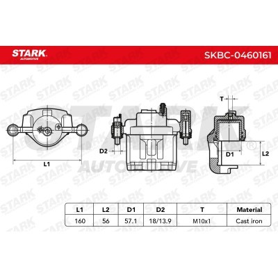 Zacisk Hamulcowy Stark SKBC-0460161 SKBC-0460161 - foto 3