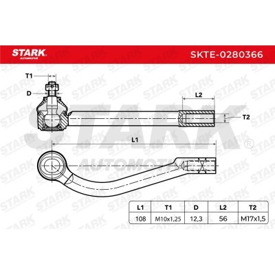 Końcówka drążka kierowniczego Stark SKTE-0280366 SKTE-0280366 - foto 4