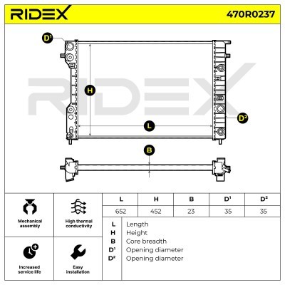 Chłodnica RIDEX 470R0237 470R0237 - foto 5