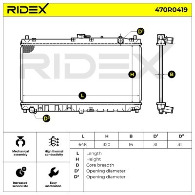 Chłodnica RIDEX 470R0419 470R0419 - foto 5